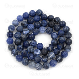 1112-0724-GA-6MM - Natural Semi-Precious Stone Bead Prestige Round Grade A 6mm Sodalite 0.8mm Hole 15in String (app64pcs) 1112-0724-GA-6MM,6mm,Bead,Prestige,Natural,Natural Semi-Precious Stone,6mm,Round,Round,Grade A,Blue,0.8mm Hole,China,15in String (app64pcs),Sodalite,montreal, quebec, canada, beads, wholesale
