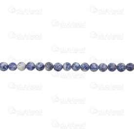 1112-0727-4MM - Natural Semi Precious Stone Bead Denim Lapis Lazuli Round 4mm 0.5mm Hole 15.5" String 1112-0727-4MM,4mm,Bead,Natural,Semi-precious Stone,4mm,Round,Round,China,15.5'' String,Denim Lapis Lazuli,montreal, quebec, canada, beads, wholesale