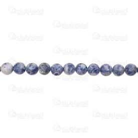 1112-0727-6MM - Natural Semi Precious Stone Bead Denim Lapis Lazuli Round 6mm 0.8mm Hole 15.5" String 1112-0727-6MM,6mm,Bead,Natural,Semi-precious Stone,6mm,Round,Round,China,15.5'' String,Denim Lapis Lazuli,montreal, quebec, canada, beads, wholesale