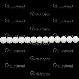 1112-0740-6MM - Natural Semi Precious Stone Bead White Obsidian Matt Round 6mm 0.8mm Hole 15.5" String 1112-0740-6MM,Beads,Stones,Semi-precious,Bead,Natural,Semi-precious Stone,6mm,Round,Round,Matt,China,15.5'' String,White Obsidian,montreal, quebec, canada, beads, wholesale