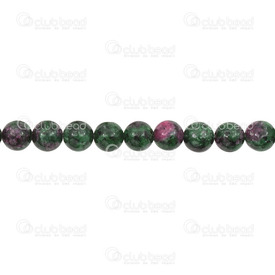 1112-0743-8MM - Semi-precious Stone Bead Round 8MM Ruby Zoisite 15.5'' String 1112-0743-8MM,Bead,Natural,Semi-precious Stone,8MM,Round,Round,China,15.5'' String,Ruby Zoisite,montreal, quebec, canada, beads, wholesale