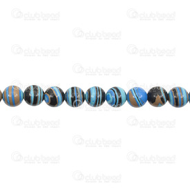 1112-0745-8MM - Reconstructed Semi Precious Stone Bead Blue Malachite Round 8mm 0.8mm Hole 15.5" String 1112-0745-8MM,1112-,16'' String,Bead,Natural,Semi-precious Stone,8MM,Round,Round,Blue,China,16'' String,Blue Malachite,montreal, quebec, canada, beads, wholesale