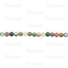1112-0747-4MM - Natural Semi Precious Stone Bead Indian Agate Round 4mm 0.5mm Hole 15.5" String 1112-0747-4MM,Beads,16'' String,Bead,Natural,Semi-precious Stone,4mm,Round,Round,Mix,China,16'' String,Indian Agate,montreal, quebec, canada, beads, wholesale