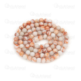 1112-0750-2-4mm - Bille de Pierre Fine Naturelle Matrice Rose Rond 4mm Trou 0.5mm Corde de 15po 1112-0750-2-4mm,pierre fine mat 4mm,montreal, quebec, canada, beads, wholesale