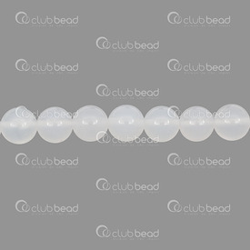 1112-0751-10MM - Bille de Pierre Fine Naturelle Agate Blanc Rond 10mm Trou 1mm Corde de 15.5 Pouces 1112-0751-10MM,white cord 1mm,montreal, quebec, canada, beads, wholesale
