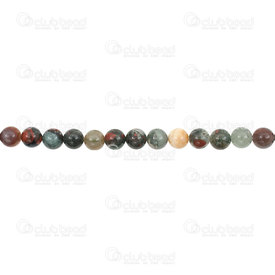 1112-0752-6MM - Semi-precious Stone Bead Round 6mm African Bloodstone Grey/Red 15.5'' String 1112-0752-6MM,Bead,Natural,Semi-precious Stone,6mm,Round,Round,Grey,Grey/Red,China,15.5'' String,African Bloodstone,montreal, quebec, canada, beads, wholesale