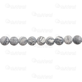 1112-0754-M-8mm - Bille de Pierre Fine Naturelle Jaspe Noir Mat Rond 8mm Trou 0.8mm Corde de 15po 1112-0754-M-8mm,Jaspe mat,montreal, quebec, canada, beads, wholesale