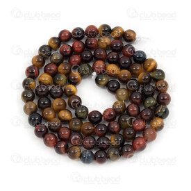 1112-0755-4MM - Natural Semi-Precious Stone Bead Prestige Tiger Eye Round 4mm Tiger Eye Multicolor 0.5mm Hole 15in String (app90pcs) Brazil 1112-0755-4MM,Round,4mm,Bead,Prestige,Natural,Natural Semi-Precious Stone,4mm,Round,Round,Mix,Multicolor,0.5mm Hole,Brazil,15in String (app90pcs),montreal, quebec, canada, beads, wholesale