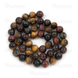 1112-0755-8MM - Natural Semi-Precious Stone Bead Prestige Tiger Eye Round 8mm Tiger Eye Multicolor 0.8mm Hole 15in String (app45pcs) Brazil 1112-0755-8MM,Beads,Stones,Semi-precious,Bead,Prestige,Natural,Natural Semi-Precious Stone,8MM,Round,Round,Mix,Multicolor,0.8mm Hole,Brazil,montreal, quebec, canada, beads, wholesale