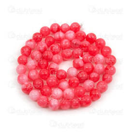 1112-0757-2-6mm - Natural Semi Precious Stone Bead Peach Jade B Grade Round 6mm 0.8mm Hole 15.5'' String 1112-0757-2-6mm,6mm,Semi-precious Stone,Bead,Natural,Semi-precious Stone,6mm,Round,Round,Grade B,Pink,China,15.5'' String (app58pcs),Peach Jade,montreal, quebec, canada, beads, wholesale