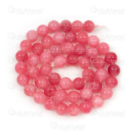 1112-0757-4-8mm - Natural Semi Precious Stone Bead Peach Jade Round Grade B 8mm 0.8mm hole 15in String 1112-0757-4-8mm,1112-0,montreal, quebec, canada, beads, wholesale