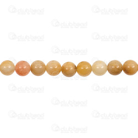 1112-0759-8mm - Natural Semi Precious Stone Bead Yellow Jade Round 8mm 0.8mm Hole 15in String 1112-0759-8mm,pierre jade jaune,montreal, quebec, canada, beads, wholesale