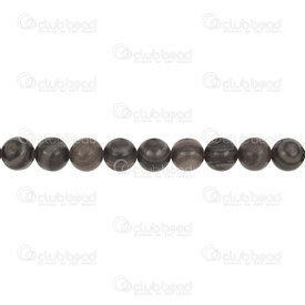 1112-0766-8mm - DISC Semi-precious Stone Bead Round 8mm Black curved marble 16'' String 1112-0766-8mm,montreal, quebec, canada, beads, wholesale