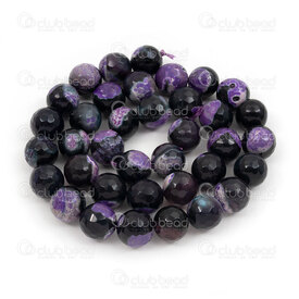 1112-0768-10mm - Natural Semi-Precious Stone Bead Prestige Fire Agate Faceted Round 10mm Fire Agate Purple 1mm Hole 15in String (app38pcs) 1112-0768-10mm,10mm,Bead,Prestige,Natural,Natural Semi-Precious Stone,10mm,Round,Round,Faceted,Mauve,Purple,1mm Hole,China,15in String (app38pcs),montreal, quebec, canada, beads, wholesale