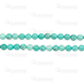 1112-0769-6mm - Natural Semi-Precious Stone Bead Prestige Turquoise Round 6mm Turquoise 0.8mm Hole 15in String (app64pcs) -Hubei 1112-0769-6mm,pierre naturelle,15in String (app64pcs),Green,Bead,Prestige,Natural,Natural Semi-Precious Stone,6mm,Round,Round,Green,0.8mm Hole,China-Hubei,15in String (app64pcs),montreal, quebec, canada, beads, wholesale
