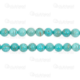 1112-0769-8mm - Natural Semi-Precious Stone Bead Prestige Turquoise Round 8mm Turquoise 0.8mm Hole 15in String (app45pcs) -Hubei 1112-0769-8mm,8MM,Natural Semi-Precious Stone,Green,Bead,Prestige,Natural,Natural Semi-Precious Stone,8MM,Round,Round,Green,0.8mm Hole,China-Hubei,15in String (app45pcs),montreal, quebec, canada, beads, wholesale