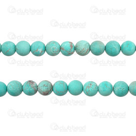 1112-0769-M-8mm - Natural Semi-Precious Stone Bead Prestige Turquoise Round 8mm Turquoise Matt 0.8mm Hole 15in String (app45pcs) -Hubei 1112-0769-M-8mm,Green,Round,8MM,Bead,Prestige,Natural,Natural Semi-Precious Stone,8MM,Round,Round,Green,Matt,0.8mm Hole,China-Hubei,montreal, quebec, canada, beads, wholesale