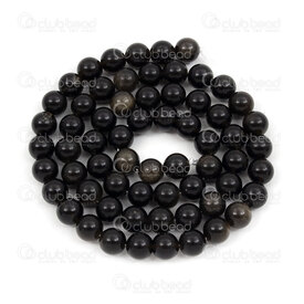 1112-0776-6mm - Natural Semi-Precious Stone Bead Prestige Gold Obsidian Round 6mm Gold Obsidian 0.8mm Hole 15in String (app64pcs) Mexico 1112-0776-6mm,A,Natural Semi-Precious Stone,Black,Bead,Prestige,Natural,Natural Semi-Precious Stone,6mm,Round,Round,Black,0.8mm Hole,Mexico,15in String (app64pcs),montreal, quebec, canada, beads, wholesale