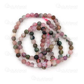1112-0778-B-4mm - Natural Semi-Precious Stone Bead Premium Tourmaline Round Calibrated 4mm B Grade 0.5mm Hole 15in String Brazil 1112-0778-B-4mm,Bille 2.4mm,montreal, quebec, canada, beads, wholesale