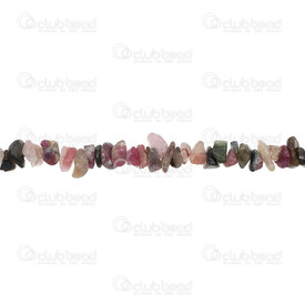 1112-0778-CHIPS - Semi Precious Stone Bead teeth chips Tourmalite various size and shape 32 string 1112-0778-CHIPS,montreal, quebec, canada, beads, wholesale
