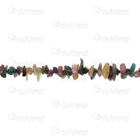 1112-0778-TCHIPS - Bille de Pierre Fine Morceau Dent Tourmaline (approx. 5x8mm) Forme et Taille Assortie Corde de 15.5 pouces 1112-0778-TCHIPS,montreal, quebec, canada, beads, wholesale