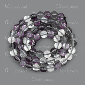 1112-0783-BLK-6mm - Semi-Precious Stone Bead Synthetic Moonstone Round 6mm Synthetic Moonstone Crystal-Black 0.8mm Hole 15in String (app64pcs) 1112-0783-BLK-6mm,moon stone,montreal, quebec, canada, beads, wholesale