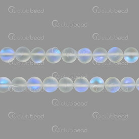 1112-0783-M-8mm - Semi-Precious Stone Bead Synthetic Moonstone Round 8mm Synthetic Moonstone Crystal Matt 0.8mm Hole 15in String (app45pcs) 1112-0783-M-8mm,pendentif,8MM,Bead,Natural,Semi-precious Stone,8MM,Round,Round,Colorless,Crystal,Matt,0.8mm Hole,China,15in String (app45pcs),montreal, quebec, canada, beads, wholesale
