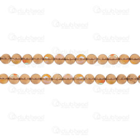 1112-0784-6mm - Reconstructed Semi Precious Stone Bead Prestige 6mm Moon Stone Coffee 15.5" String 1112-0784-6mm,moon stone,montreal, quebec, canada, beads, wholesale