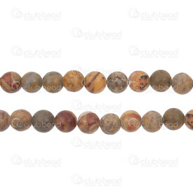 1112-0788-8mm - Natural Semi Precious Stone Bead Saturn Jasper Round 8mm 0.8mm Hole 15.5" String 1112-0788-8mm,Beads,Stones,Semi-precious,montreal, quebec, canada, beads, wholesale