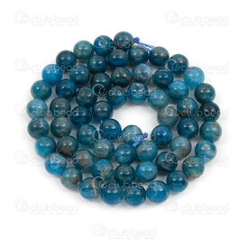 1112-0789-B-6mm - Natural Semi-Precious Stone Bead Prestige Round Calibrated Grade B 6mm Apatite 0.8mm Hole 15.5'' String (app58pcs) 1112-0789-B-6mm,6mm,Bead,Prestige,Natural,Natural Semi-Precious Stone,6mm,Round,Round,Grade B,Blue,0.8mm Hole,China,15.5'' String (app58pcs),Apatite,montreal, quebec, canada, beads, wholesale