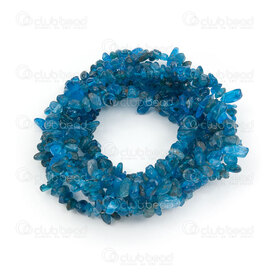 1112-0789-CHIPSS2 - Natural Semi Precious Stone Bead Chips Blue Appalite (approx. 3x5mm) 0.5mm hole 32" String 1112-0789-CHIPSS2,Semi Precious Stone Bead Chips!1112-,montreal, quebec, canada, beads, wholesale