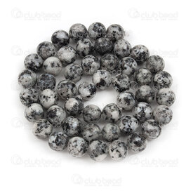1112-0792-8mm - Natural Semi Precious Stone Bead Black Marble Round 8mm 0.8mm Hole 15in String 1112-0792-8mm,marble,montreal, quebec, canada, beads, wholesale