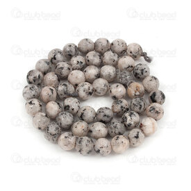 1112-0792-F-8mm - Bille de Pierre Fine Naturelle Facetté Marbre Noir Rond 8mm Trou 0.8mm Corde de 15po 1112-0792-F-8mm,Marbre,montreal, quebec, canada, beads, wholesale