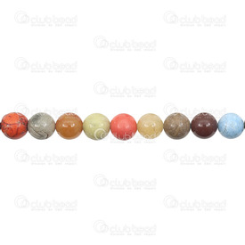 1112-0799-8MM - Semi-precious Stone Bead Round 8mm Assorted Stones 16'' String 1112-0799-8MM,Beads,Stones,Semi-precious,Bead,Natural,Semi-precious Stone,8MM,Round,Round,Mix,China,16'' String,Assorted Stones,montreal, quebec, canada, beads, wholesale