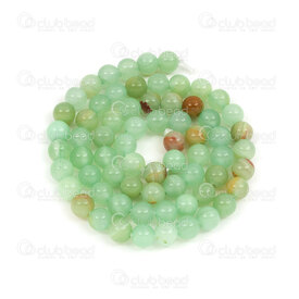 1112-0810-6mm - Natural Semi-Precious Stone Bead Prestige Chalcedony Round 6mm Chalcedony Green 0.8mm Hole 15in String (app64pcs) Mexico 1112-0810-6mm,6mm,Bead,Prestige,Natural,Natural Semi-Precious Stone,6mm,Round,Round,Green,Green,0.8mm Hole,Mexico,15in String (app64pcs),Chalcedony,montreal, quebec, canada, beads, wholesale
