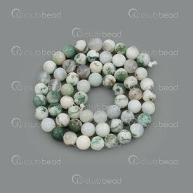 1112-0818-6mm - Natural Semi-Precious Stone Bead Prestige Tree Agate Round 6mm Tree Agate 0.8mm Hole 15in String (app64pcs) India 1112-0818-6mm,Bille or,6mm,Bead,Prestige,Natural,Natural Semi-Precious Stone,6mm,Round,Round,Green,0.8mm Hole,India,15in String (app64pcs),Tree Agate,montreal, quebec, canada, beads, wholesale