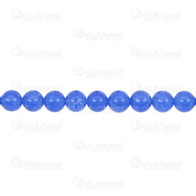 1112-0835-8mm - Reconstructed Semi Precious Stone Bead Malaysian Jade Blue Round 8mm 0.8mm Hole 15.5'' String 1112-0835-8mm,Beads,Stones,Semi-precious,montreal, quebec, canada, beads, wholesale