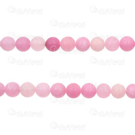 1112-0845-M-8mm - Natural Semi Precious Stone Bead Agate Pink Matt Dyed Round 8mm 0.8mm Hole 15.5" String 1112-0845-M-8mm,Beads,Stones,Semi-precious,montreal, quebec, canada, beads, wholesale