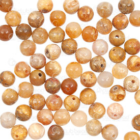 1112-0865-6mm - Natural Semi-Precious Stone Bead Prestige Chrysanthemum Fossil Round 6mm Chrysanthemum Fossil 0.8mm Hole 15in String (app64pcs) 1112-0865-6mm,Beads,Round,15in String (app64pcs),Bead,Prestige,Natural,Natural Semi-Precious Stone,6mm,Round,Round,Orange,0.8mm Hole,China,15in String (app64pcs),montreal, quebec, canada, beads, wholesale