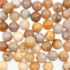 1112-0865-8mm - Natural Semi-Precious Stone Bead Prestige Chrysanthemum Fossil Round 8mm Chrysanthemum Fossil 0.8mm Hole 15in String (app45pcs) 1112-0865-8mm,1112-,8MM,Orange,Bead,Prestige,Natural,Natural Semi-Precious Stone,8MM,Round,Round,Orange,0.8mm Hole,China,15in String (app45pcs),montreal, quebec, canada, beads, wholesale