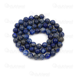 1112-0901-2-6mm - Natural Semi-Precious Stone Bead Prestige Round 6mm Lapis Lazuli 0.8mm Hole 15in String (app64pcs) Afghanistan 1112-0901-2-6mm,High quality line,Lapis lazuli,Bead,Prestige,Natural,Natural Semi-Precious Stone,6mm,Round,Round,Blue,0.8mm Hole,Afghanistan,15in String (app64pcs),Lapis lazuli,montreal, quebec, canada, beads, wholesale