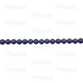 1112-0901-4MM - Natural Semi Precious Stone Bead Prestige Lapis Lazuli Dyed Round 4mm 0.5mm Hole 15.5" String 1112-0901-4MM,Beads,Semi-precious Stone,Lapis lazuli,Bead,Natural,Semi-precious Stone,4mm,Round,Round,China,15.5'' String,Lapis lazuli,montreal, quebec, canada, beads, wholesale