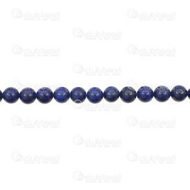 1112-0901-6MM - Natural Semi Precious Stone Bead Prestige Lapis lazuli Dyed Round 6mm 0.8mm Hole 15.5" String 1112-0901-6MM,6mm,Bead,Natural,Semi-precious Stone,6mm,Round,Round,China,15.5'' String,Lapis lazuli,montreal, quebec, canada, beads, wholesale