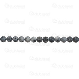 1112-0905-M-6MM - Bille de Pierre Fine Rond 6MM Labradorite Noire Mat Corde de 15,5 Pouces 1112-0905-M-6MM,montreal, quebec, canada, beads, wholesale