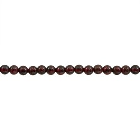 1112-0910-4MM - Natural Semi Precious Stone Bead Prestige Garnet Round 4mm 0.5mm Hole 15.5" String 1112-0910-4MM,Beads,Stones,Semi-precious,Bead,Natural,Semi-precious Stone,4mm,Round,Round,China,15.5'' String,Garnet,montreal, quebec, canada, beads, wholesale