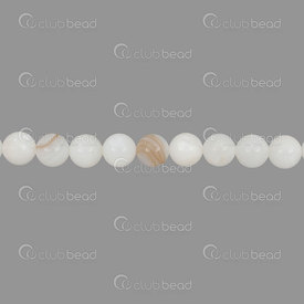 1112-09118-8MM - Mother Of Pearl Bead White Calibrated Round 8mm 0.8mm Hole 15.5" String 1112-09118-8MM,15.5'' String,8MM,Bead,Natural,Mother Of Pearl,8MM,Round,Round,White,White,China,15.5'' String,montreal, quebec, canada, beads, wholesale