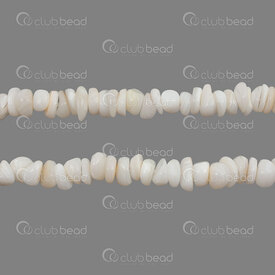 1112-09118-CHIPS - Mother Of Pearl Bead Chip App. 6-9mm White 1mm Hole 32'' String (app275pcs) 1112-09118-CHIPS,Beads,Shell,Chip,Bead,Natural,Mother Of Pearl,App. 6-9mm,Free Form,Chip,White,White,1mm Hole,China,32'' String (app275pcs),montreal, quebec, canada, beads, wholesale