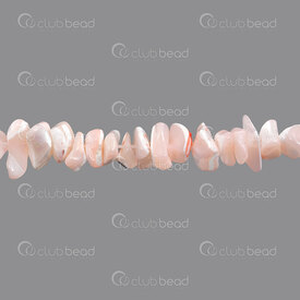 1112-09118-CHIPS4 - Mother Of Pearl Bead Chip App. 3-6mm Pink 1mm Hole 16in String (app150pcs) 1112-09118-CHIPS4,nacre,montreal, quebec, canada, beads, wholesale
