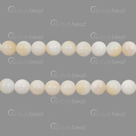 1112-09119-8mm - Mother Of Pearl Bead Prestige Round 8mm Golden Natural 0.8mm Hole 15.5'' String (app46pcs) 1112-09119-8mm,8MM,Natural,Bead,Prestige,Natural,Mother Of Pearl,8MM,Round,Round,Beige,Natural,Golden,0.8mm Hole,China,montreal, quebec, canada, beads, wholesale