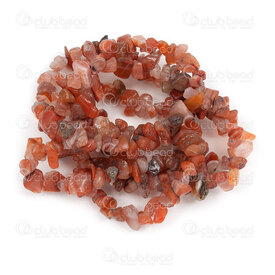 1112-0912-CHIPS - Natural Semi Precious Stone Bead Chips Red Agate app. 5x8mm 1mm hole 32in String (app. 200pcs) 1112-0912-CHIPS,1112-09,montreal, quebec, canada, beads, wholesale